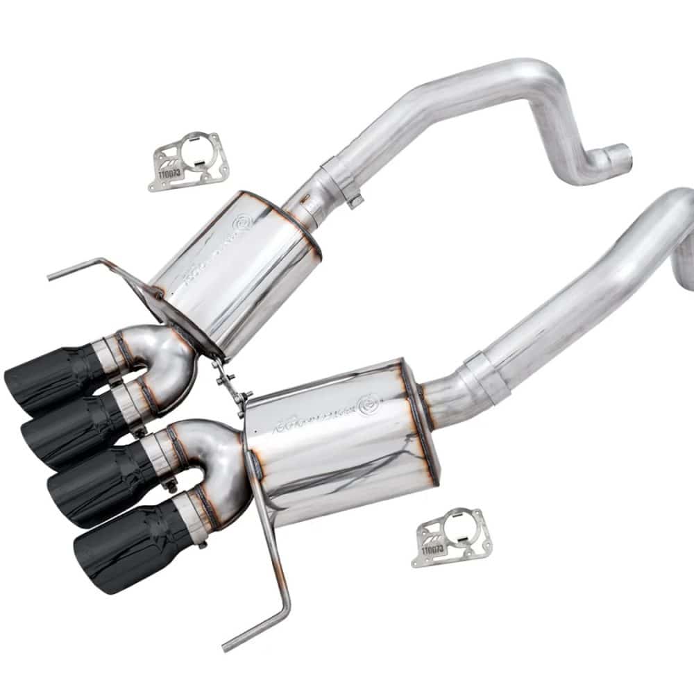 AWE Tuning Touring Edition Axle-Back Exhaust w/Black Tips (w/o AFM) for Z06 / ZR1 / Z51 / Grand Sport/ Stingray Chevrolet Corvette C7