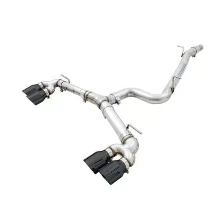 AWE Track Edition Exhaust w/ Diamond Black Tips for MK7.5 Volkswagen Golf R [3015-43148]