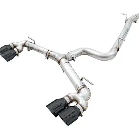 AWE Track Edition Exhaust w/ Diamond Black Tips for MK7.5 Volkswagen Golf R [3015-43148]