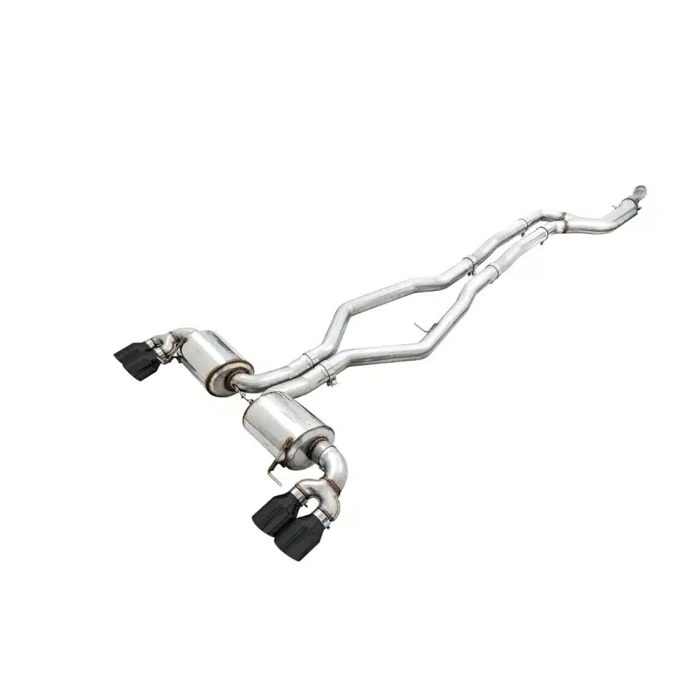 AWE Tuning Non-Resonated Touring Edition Exhaust w/ Quad Diamond Black Tips for G2x BMW M340i & M440i