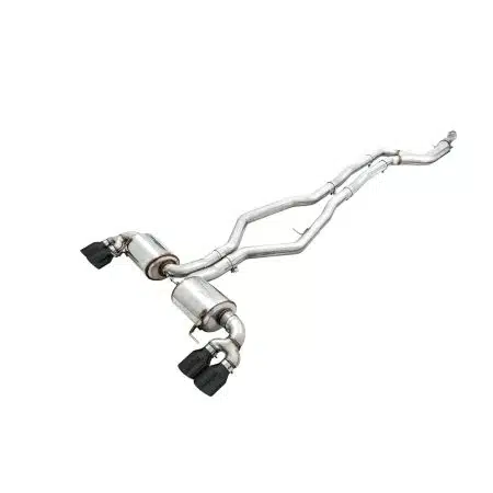 AWE Tuning Non-Resonated Touring Edition Exhaust w/ Quad Diamond Black Tips for G2x BMW M340i & M440i [3015-43156]