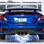 AWE Touring Edition Exhaust with Triple Chrome Silver Tips for FC1 / FC3 Honda Civic Si Installed