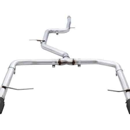 AWE Tuning Track Exhaust – Diamond Black Tips (Fits High-Flow DP) for Mk7 Volkswagen Jetta GLI [3015-23060]