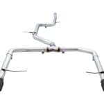 AWE Tuning Track Edition Exhaust - Diamond Black Tips (Fits OEM DP) for Mk7 Volkswagen Jetta GLI