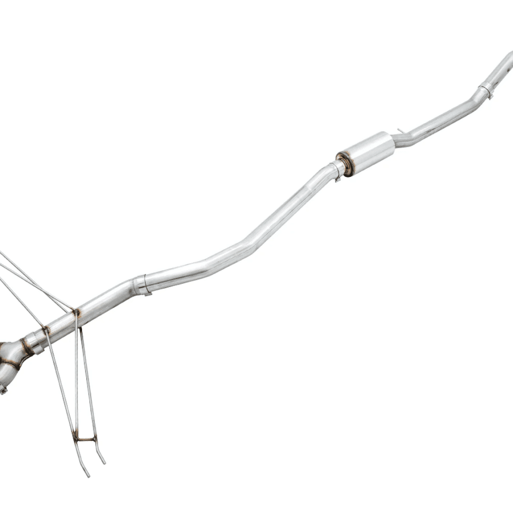 AWE Tuning Track Edition Exhaust w/Front Pipe & Dual Chrome Silver Tips for FC / FK Honda Civic Si