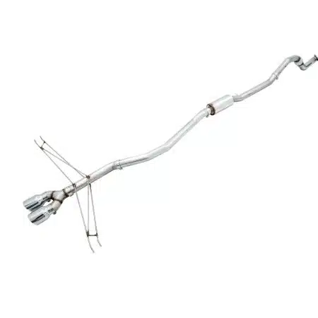 AWE Tuning Track Edition Exhaust w/Front Pipe and Dual Chrome Silver Tips for FC1 & FC3 Honda Civic Si [3020-32052]