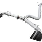 AWE Tuning Track Edition Exhaust - Diamond Black Tips RS-Style Tips for 8V Audi RS3