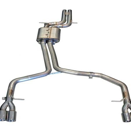 AWE Tuning Track Edition Exhaust – Chrome Silver Tips (90mm) for B8 / B8.5 Audi S4 [3020-42020]