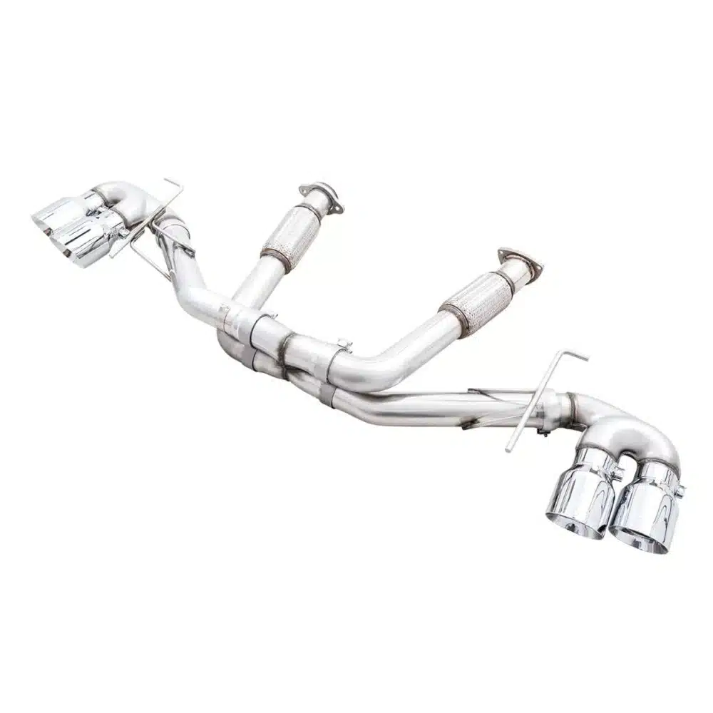 AWE Tuning Track Edition Exhaust w/ Quad Chrome Silver Tips for C8 Chevrolet Corvette Stingray & E-Ray