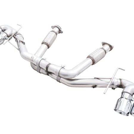AWE Tuning Track Edition Exhaust – Quad Chrome Silver Tips for Stingray / E Ray Chevrolet Corvette C8 [3020-42080]