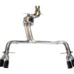 AWE Tuning Track Edition Exhaust - Diamond Black Tips (90mm) for B8 / B8.5 Audi S4