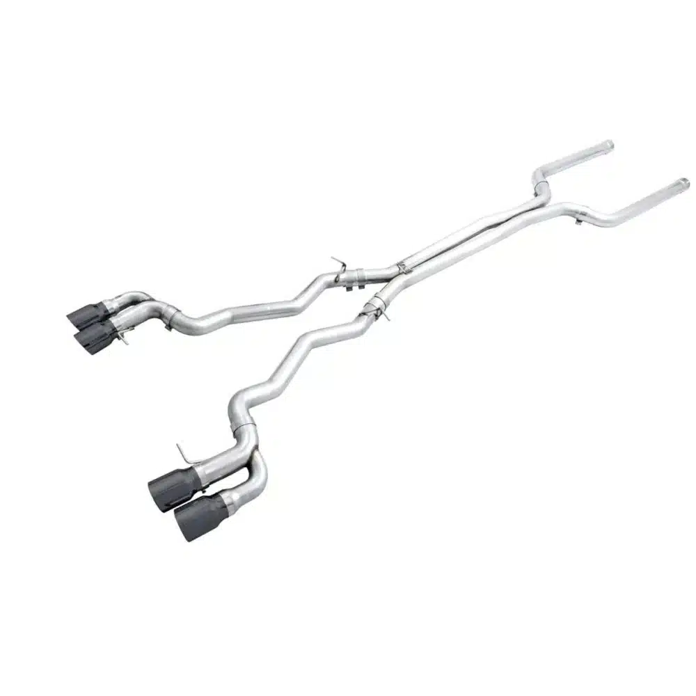 AWE Tuning Track Edition Cat-Back Exhaust w/ Diamond Black Tips for F90 BMW M5