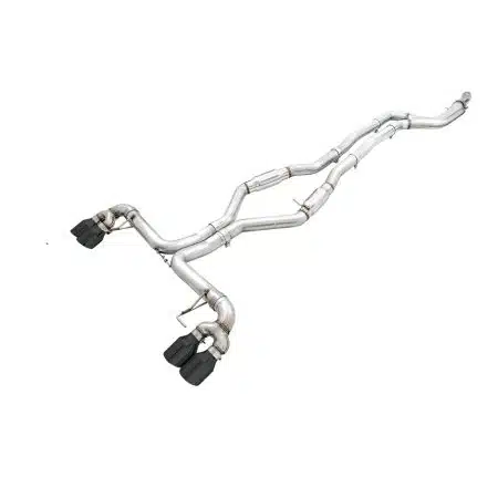 AWE Touring Edition Resonated Exhaust w/ Quad Diamond Black Tips for G2X BMW M340i & M440i [3015-43158]