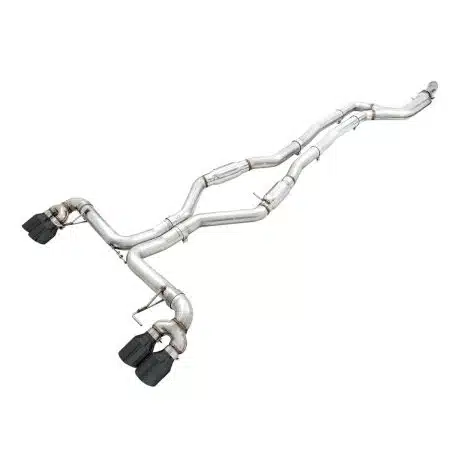 AWE Track Edition Exhaust w/ Quad Diamond Black Tips for G2X BMW M340i & M440i [3020-43085]