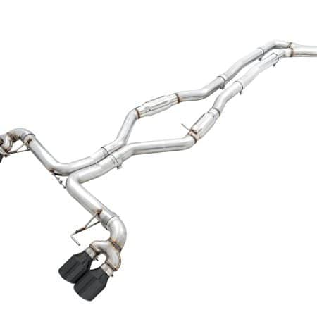 AWE Track Edition Exhaust w/ Quad Diamond Black Tips for G2X BMW M340i & M440i [3020-43085]