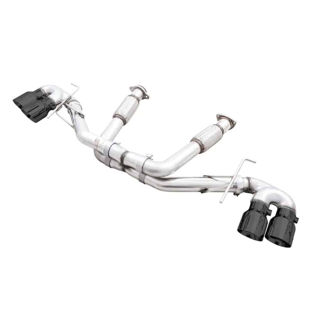 AWE Track Edition Exhaust w/ Quad Diamond Black Tips for C8 Chevrolet Corvette Stingray