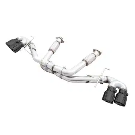 AWE Track Edition Exhaust w/ Quad Diamond Black Tips for C8 Chevrolet Corvette Stingray [3020-43086]