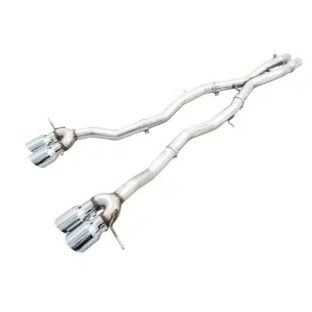 AWE Track Edition Catback Exhaust w/ Chrome Silver Tips for G8X BMW M3 & M4 [3020-43482]