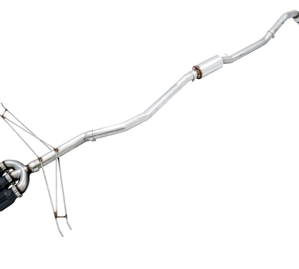 AWE Track Edition Exhaust with Triple Diamond Black Tips for FC1 / FC3 Honda Civic Si