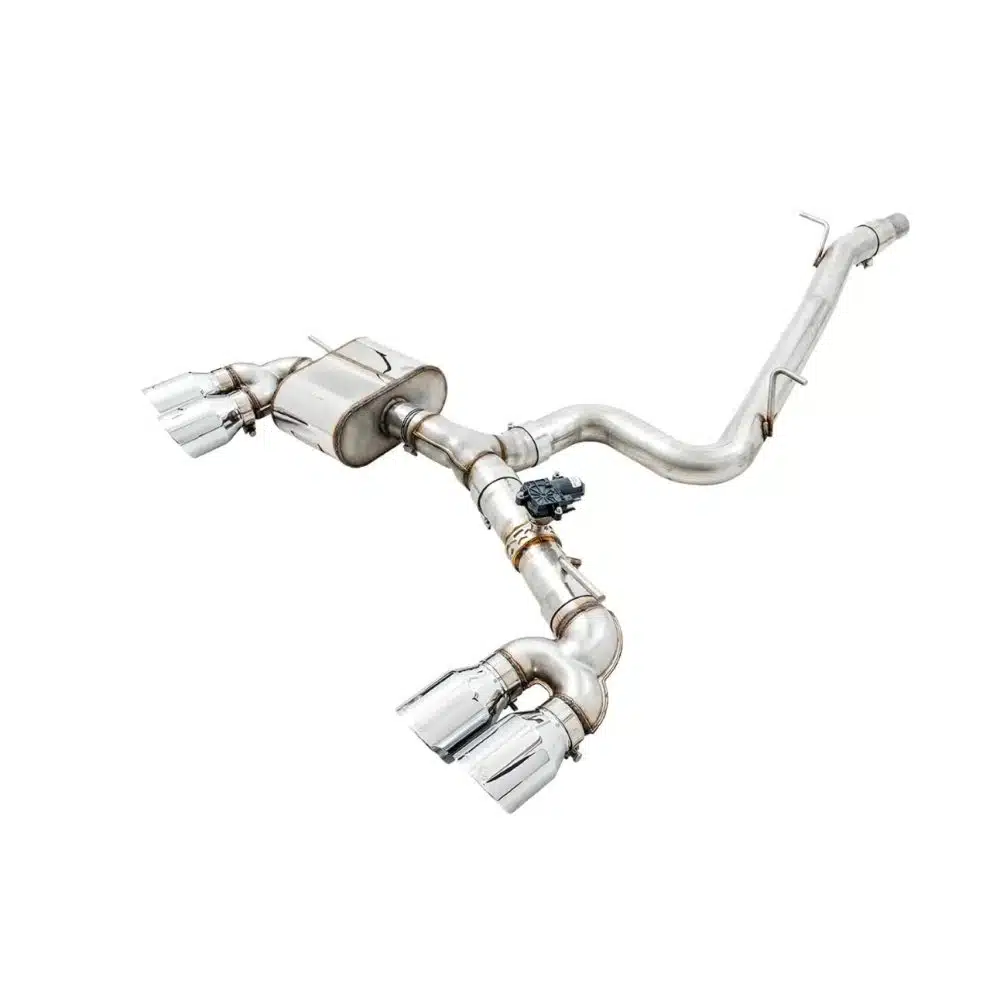 AWE Tuning SwitchPath Exhaust w/ Chrome Silver Tips for MK7 Volkswagen Golf R