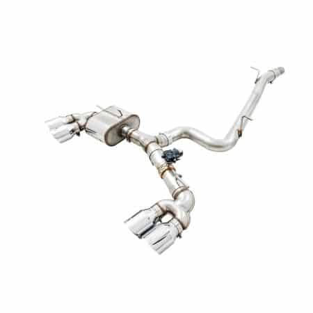 AWE Tuning SwitchPath Exhaust w/ Chrome Silver Tips for Mk7 Volkswagen Golf R [3025-42064]