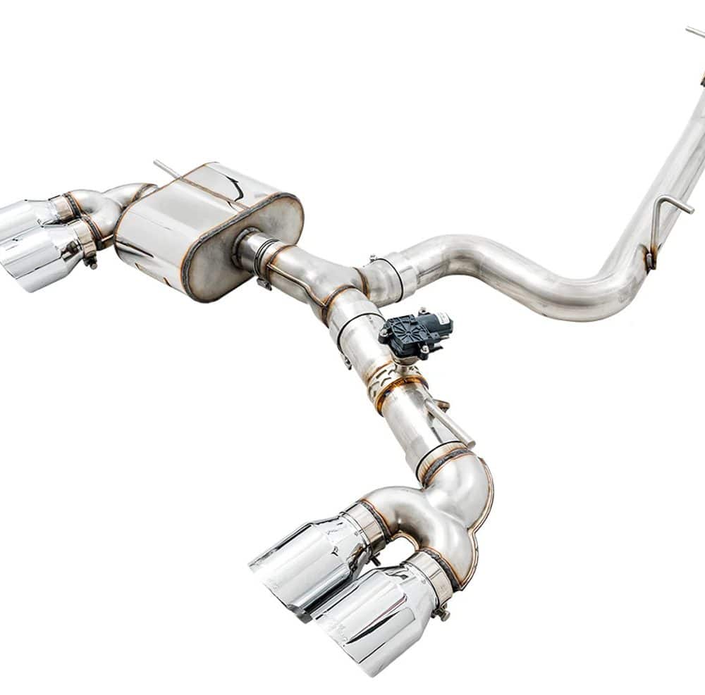 AWE Tuning SwitchPath Exhaust w/Chrome Silver Tips 102mm for Mk7 Volkswagen Golf R