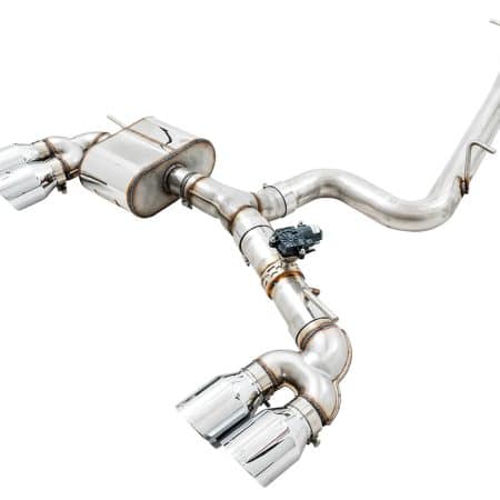 AWE Tuning SwitchPath Exhaust w/Chrome Silver Tips 102mm for Mk7 Volkswagen Golf R [3025-42064]