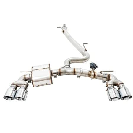 AWE SwitchPath Exhaust w/ Chrome Silver Tips for MK7.5 Volkswagen Golf R [3025-42066]