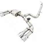 AWE SwitchPath Exhaust w/ Chrome Silver Tips for 8V Audi S3