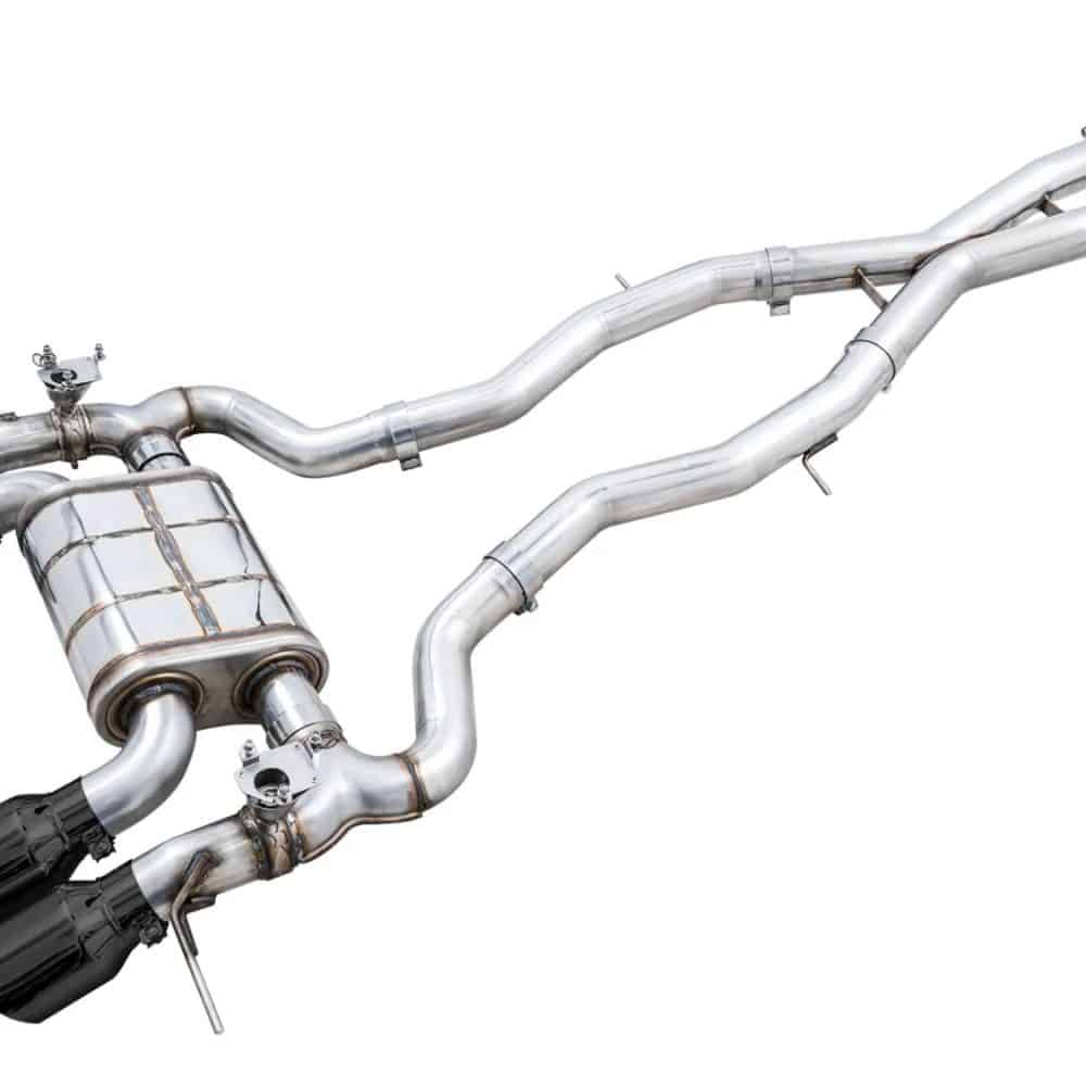 AWE SwitchPath Catback Exhaust w/ Diamond Black Tips for G8X BMW M3 & M4
