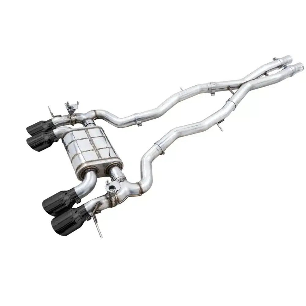 AWE SwitchPath Catback Exhaust w/ Diamond Black Tips for G8X BMW M3 & M4