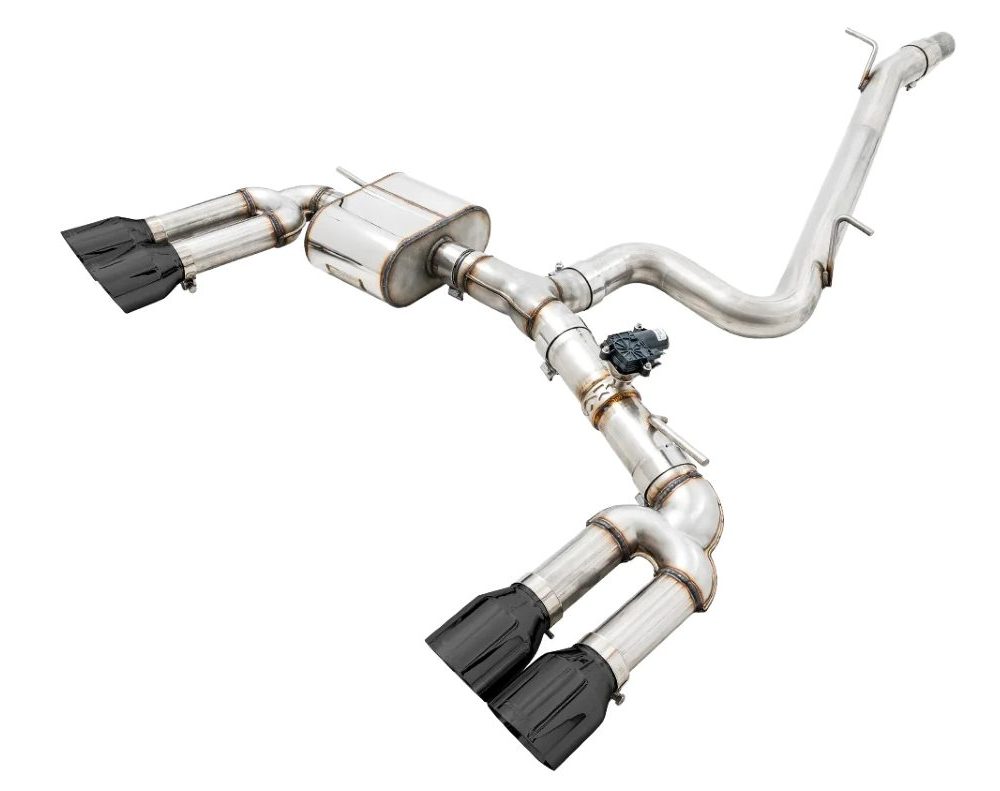 AWE SwitchPath Exhaust w/ Diamond Black Tips for 8V Audi S3