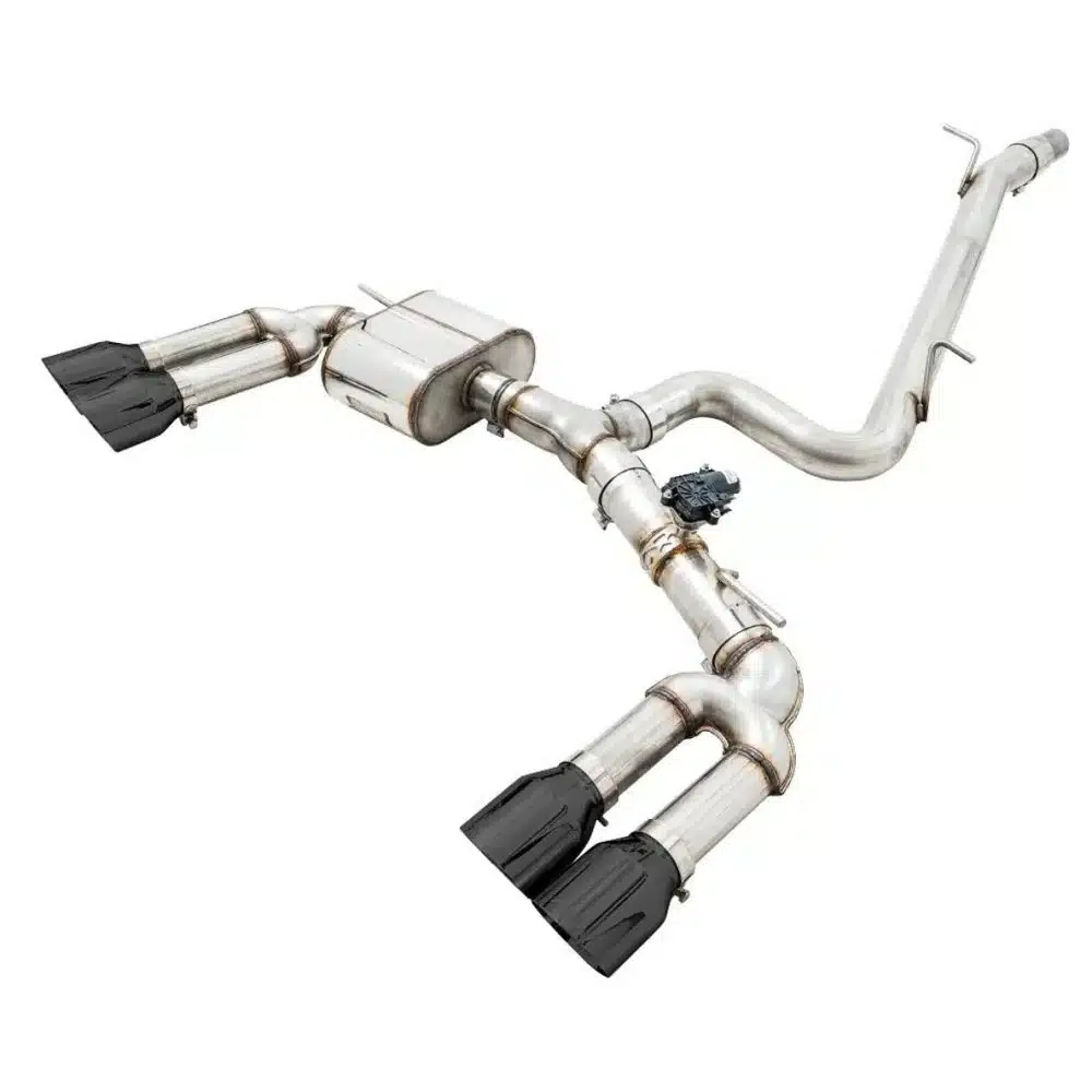 AWE Track Edition Exhaust w/ Diamond Black Tips for 8V Audi S3