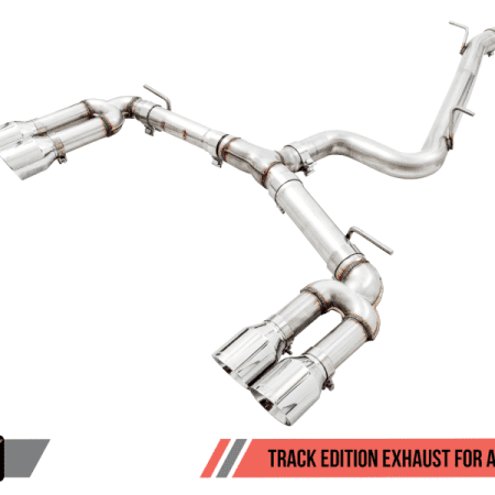 AWE Tuning Track Edition Exhaust w/Chrome Silver Tips 102mm for 8V Audi S3 [3015-42142]