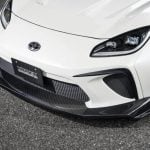 Voltex FRP & Carbon Street Version II Front Bumper for ZN8 Toyota GR86 [86-FU] Installed on White GR86 - Close View