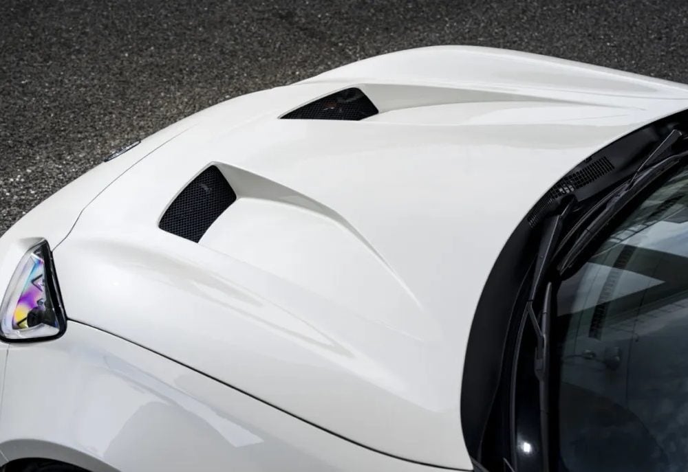 Voltex Street Version II GT-Hood for ZN8 Toyota GR86 [86-EHF/86-EHW] Installed on White GR86