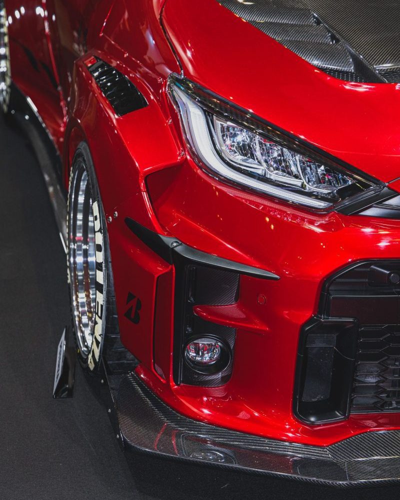 Varis KAMIKAZE Street Carbon+ Fiber Front Spoiler for XP210 Toyota