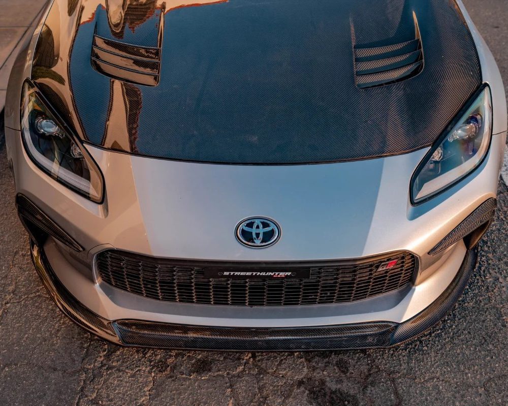 StreetHunter Designs Carbon Fiber Front Lip for ZN8 Toyota GR86 Installed