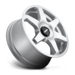 Rotiform SIX Monoblock Wheel Gloss Silver Angled