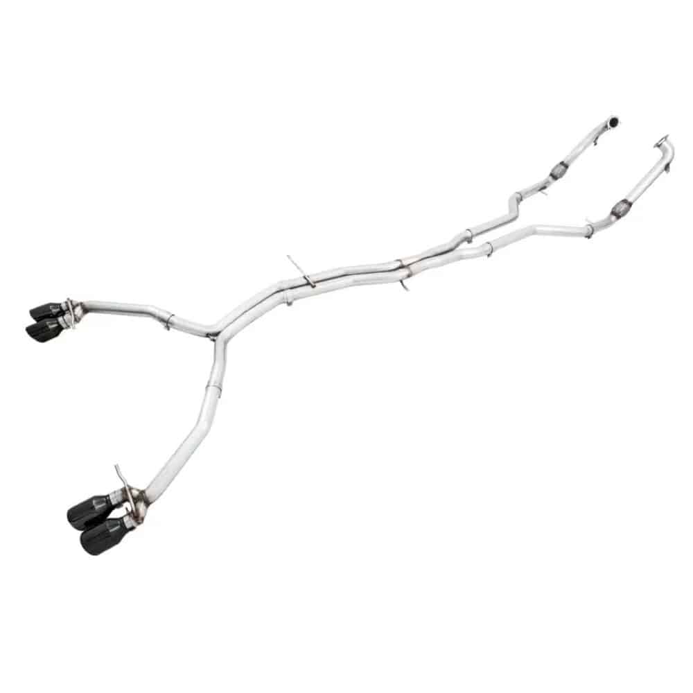 AWE Tuning Track Edition Exhaust Non-Resonated w/ Diamond Black Tips for B9 Audi S4
