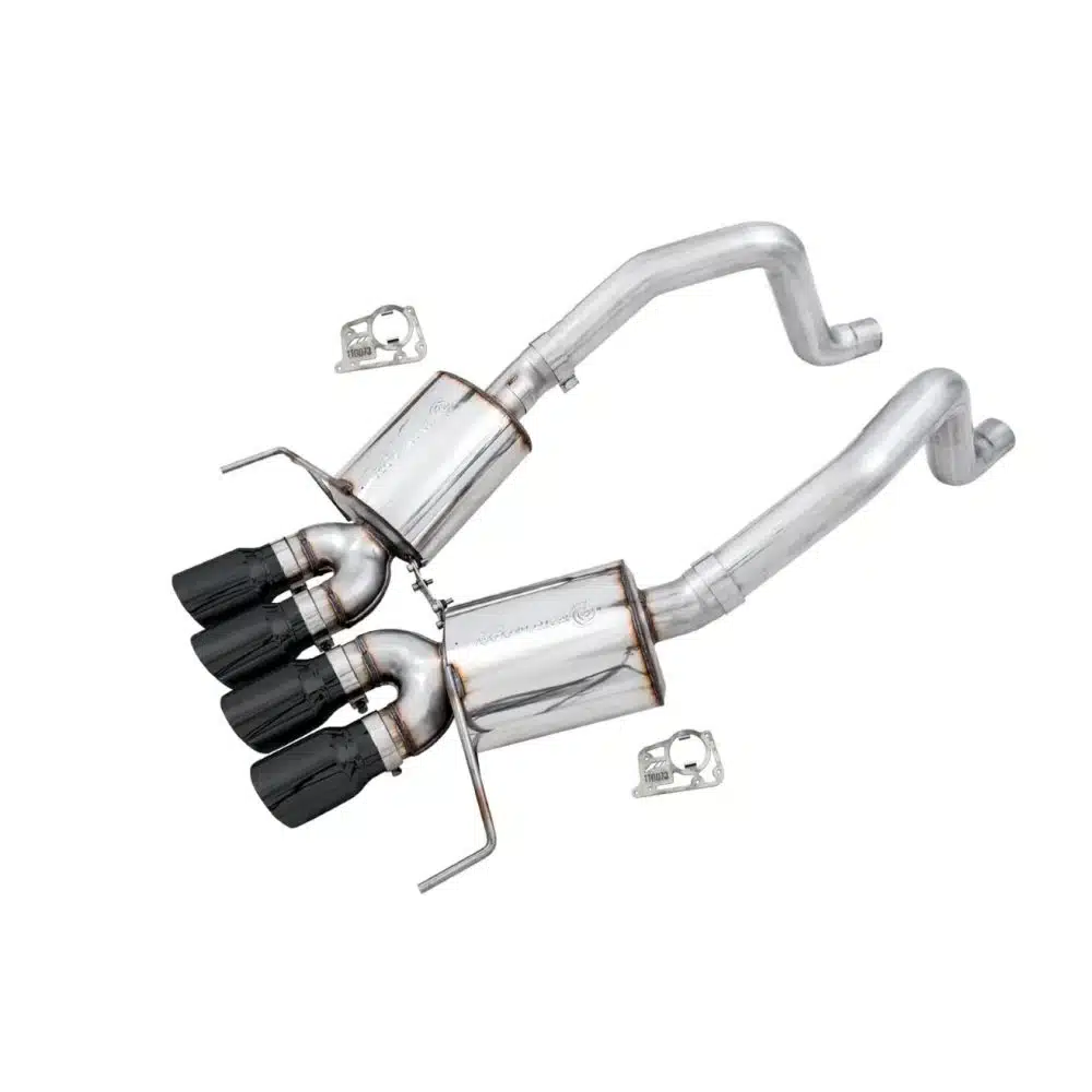 AWE Tuning Touring Edition Axle-Back Exhaust with Black Tips for C7 Chevrolet Corvette Z06 / ZR1 / Grand Sport / Stingray