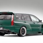 Varis SOLID JOKER Wide Body Kit for CT9W Mitsubishi Lancer Evolution IX Wagon - Installed Rear Side View