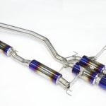 R1 Titan Titanium Performance Gold Ring Exhaust for FL5 Honda Civic Type R w/ B Tail