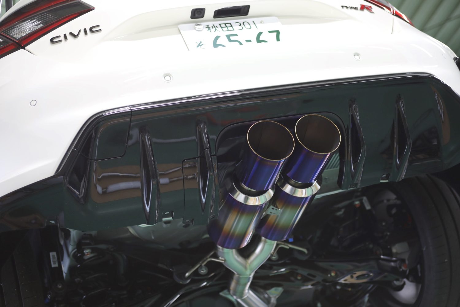 R1TITAN Titanium PERFORMA Gold Ring Exhaust for FL5 Honda Civic Type R Bulletproof Automotive