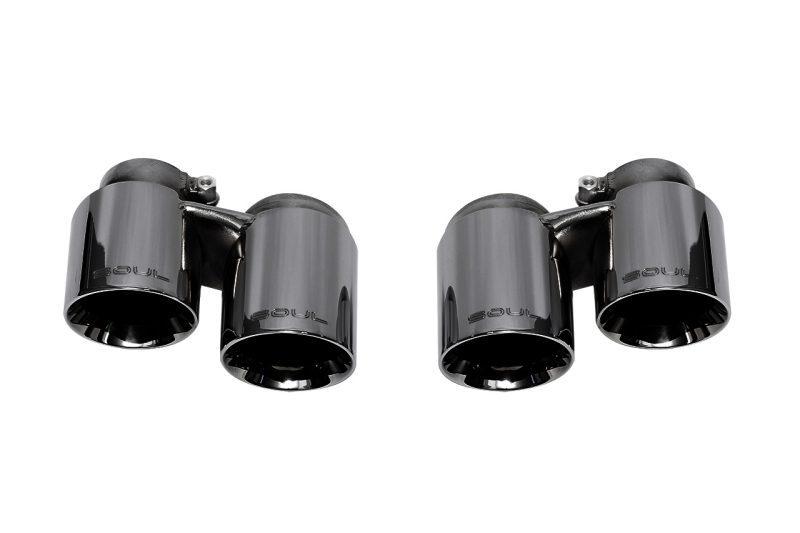 Soul Performance Black Chrome Exhaust Tips for 991.1 Porsche 911 Carrera w/ PSE