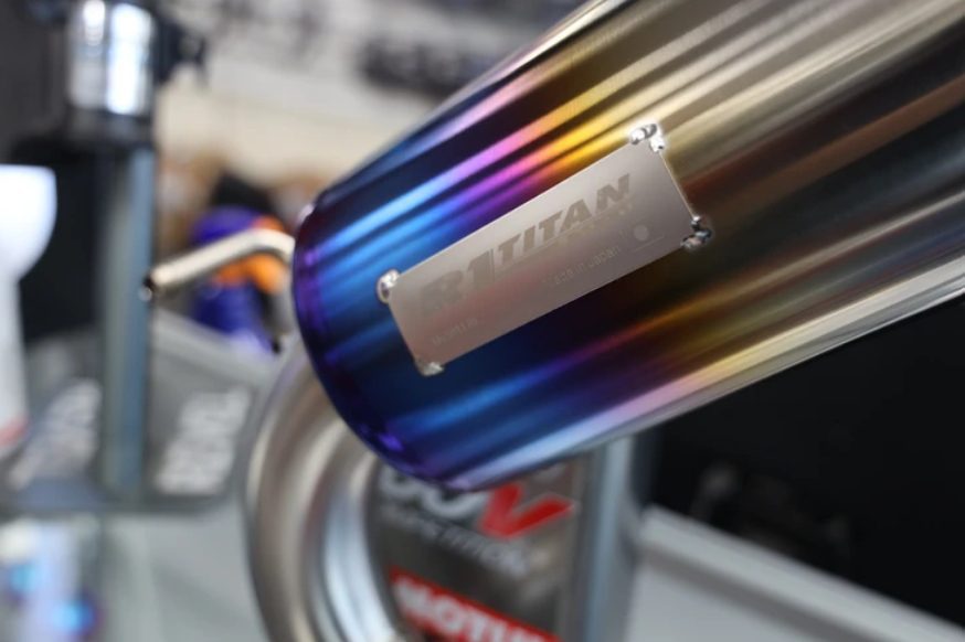 R1TITAN Titanium PERFORMA Gold Ring Exhaust for FL5 Honda Civic Type R