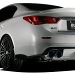 Blitz Power AERO SPEED R-Concept Side Steps for YV37 & ZV37 Nissan Skyline 200GT-t Installed Rear Side View