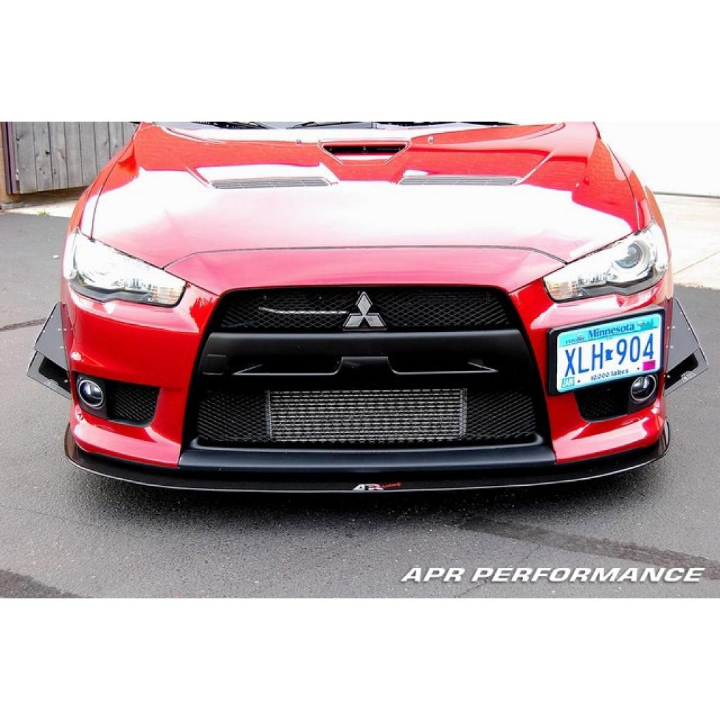 APR Performance Carbon Fiber Front Wind Splitter w/ Rods for CZ4A ...