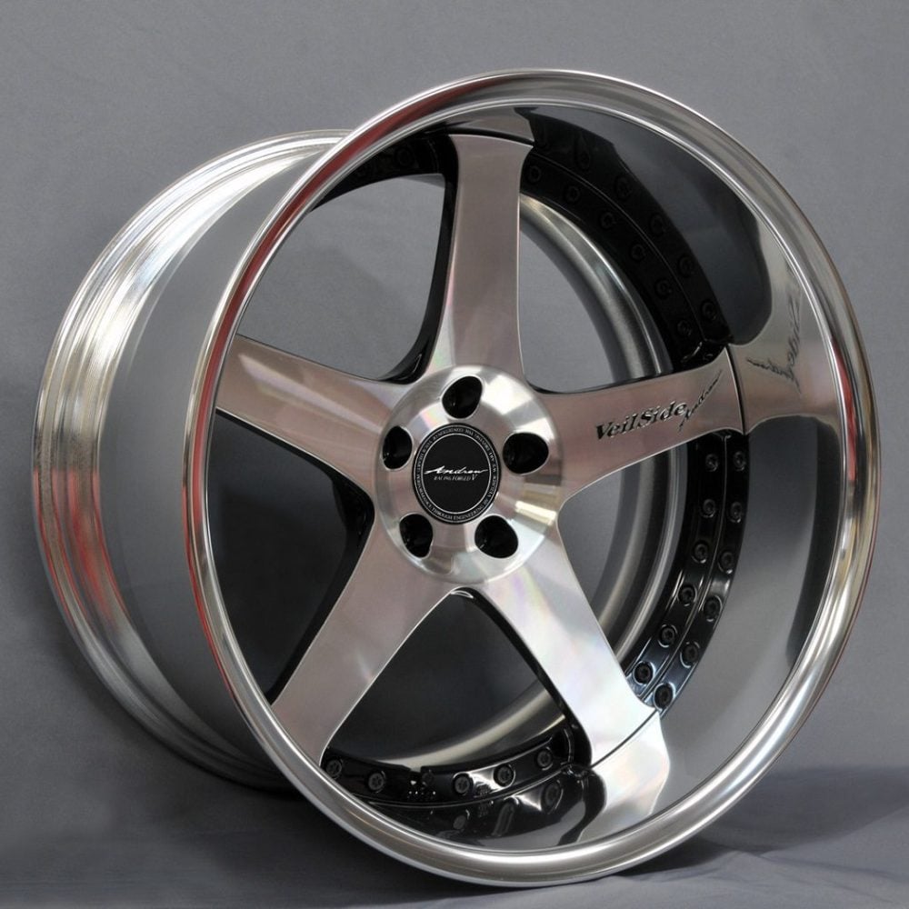 VeilSide ANDREW RACING FORGED Evolution V Black Polish Wheel