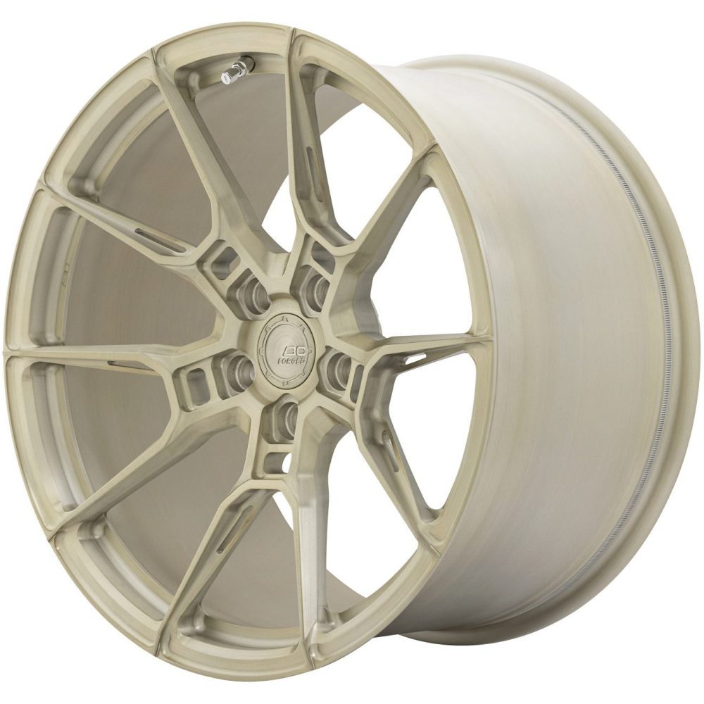 BC Forged Monoblock EH674 Wheel Satin Royal Gold with Anti-Slip Knurled Bead Seats
